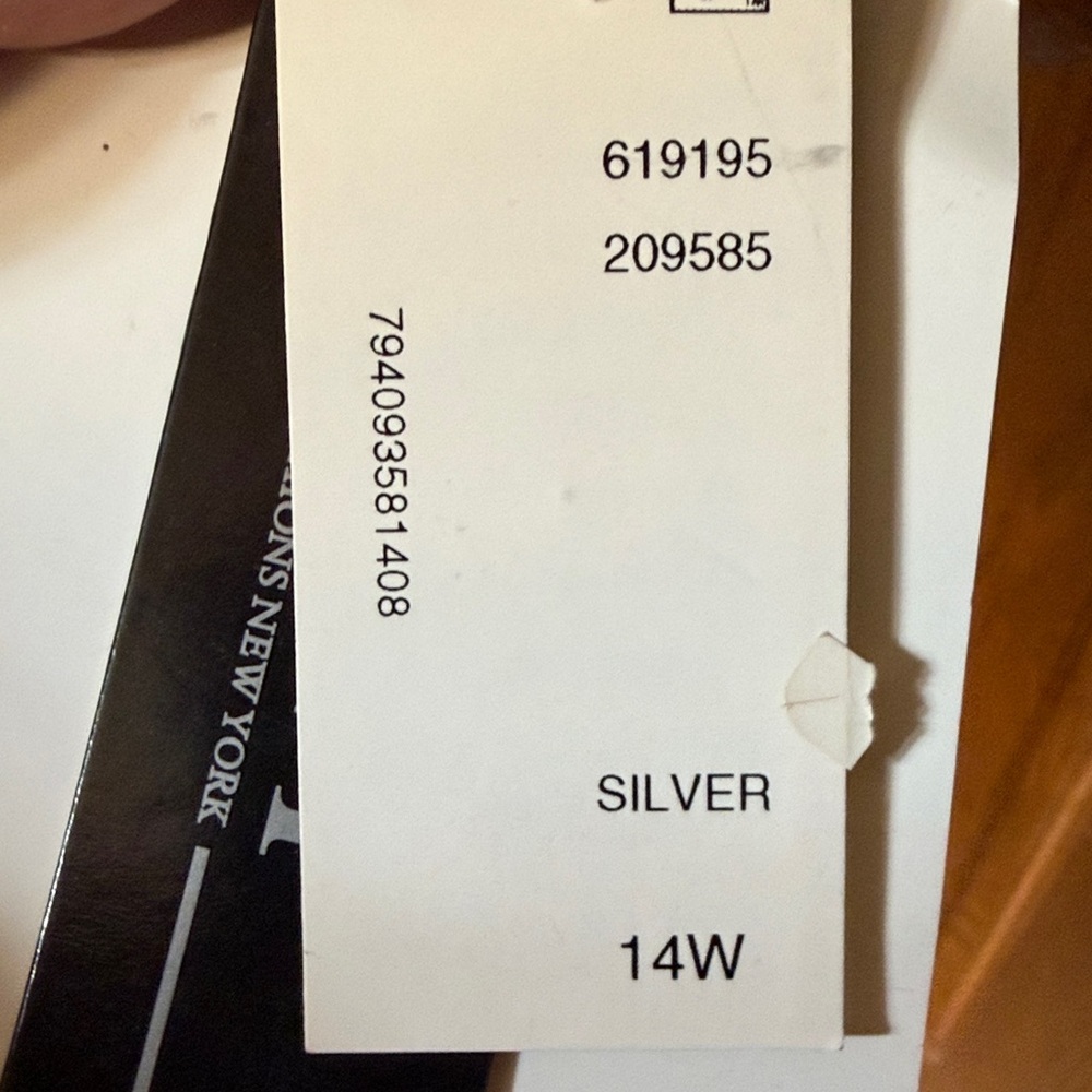 SLNT 14W Sparkly Black and Silver Slinky Dress with Tie at Waist NEW Comfortable - Picture 11 of 11